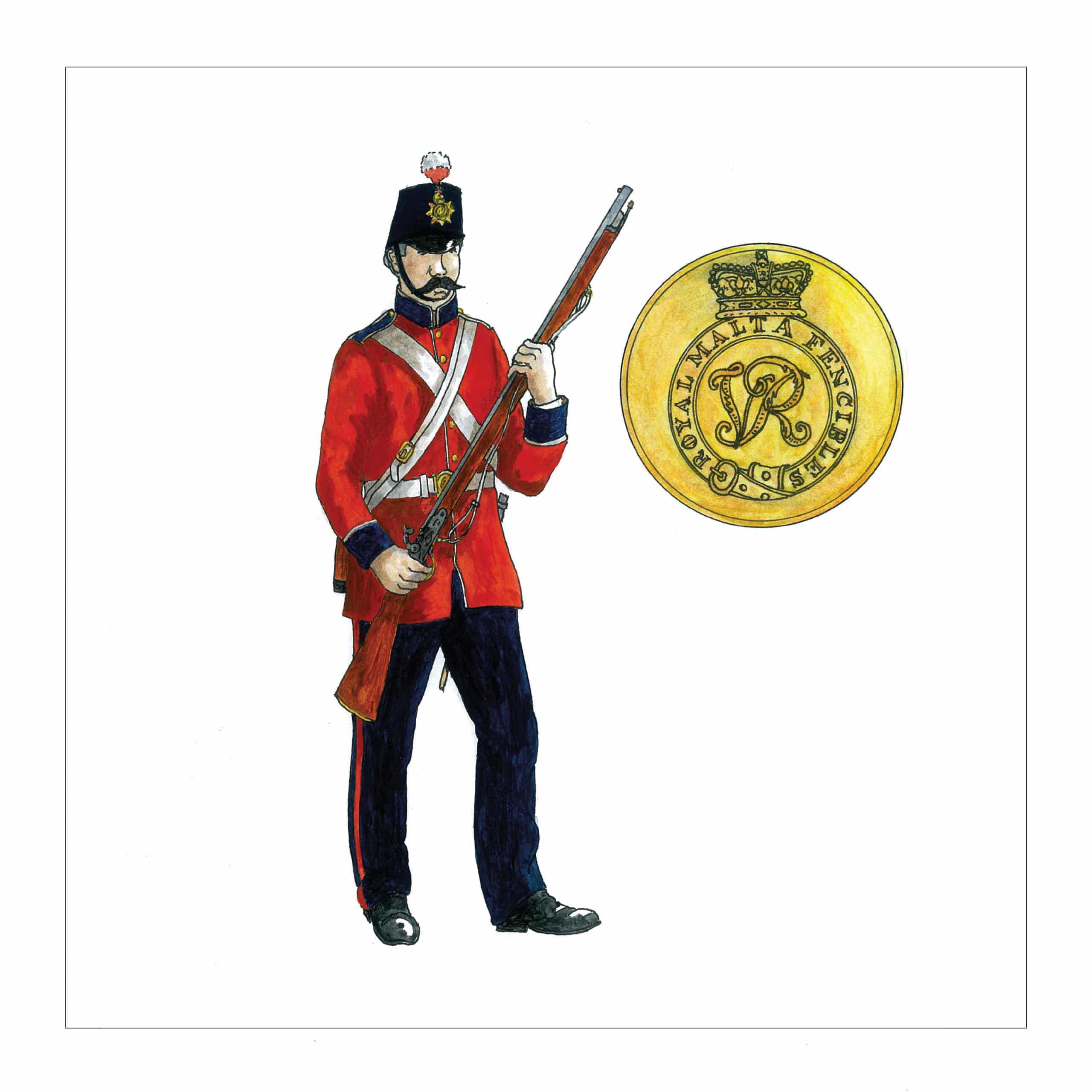 BOOK + 5 PRINTS, numbered and signed. Buttons Parade, Military and civilian uniform buttons in Malta –18th to 21st century - Image 5