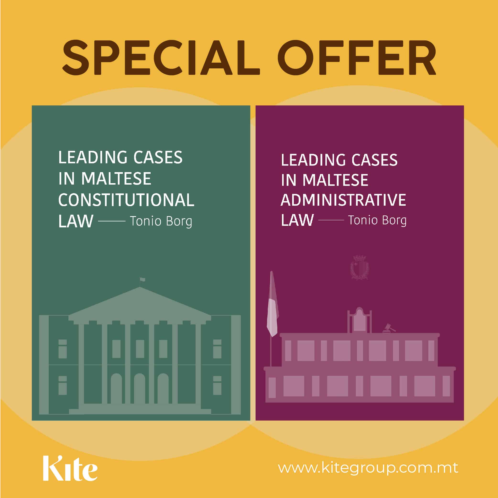 SPECIAL OFFER - 2 VOLUMES - LEADING CASES IN MALTESE CONSTITUTIONAL AND ADMINISTRATIVE LAW