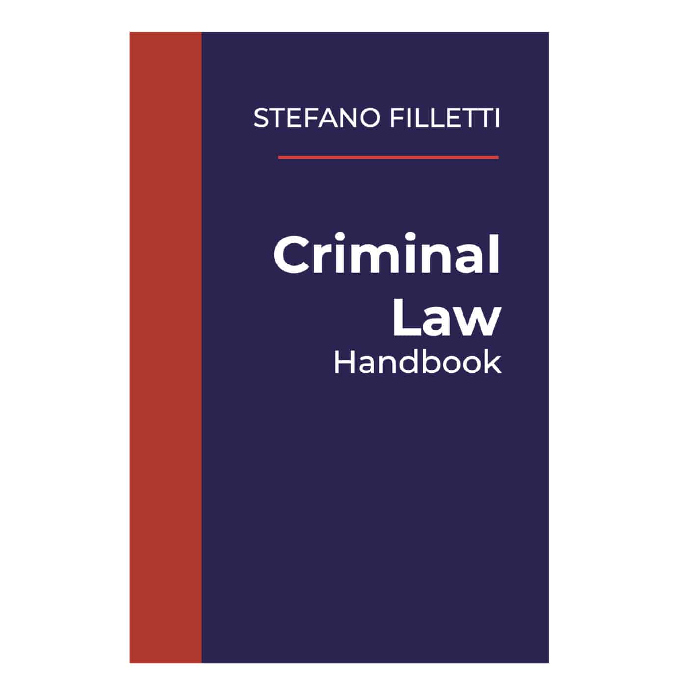Criminal Law Handbook, Stefano Filletti