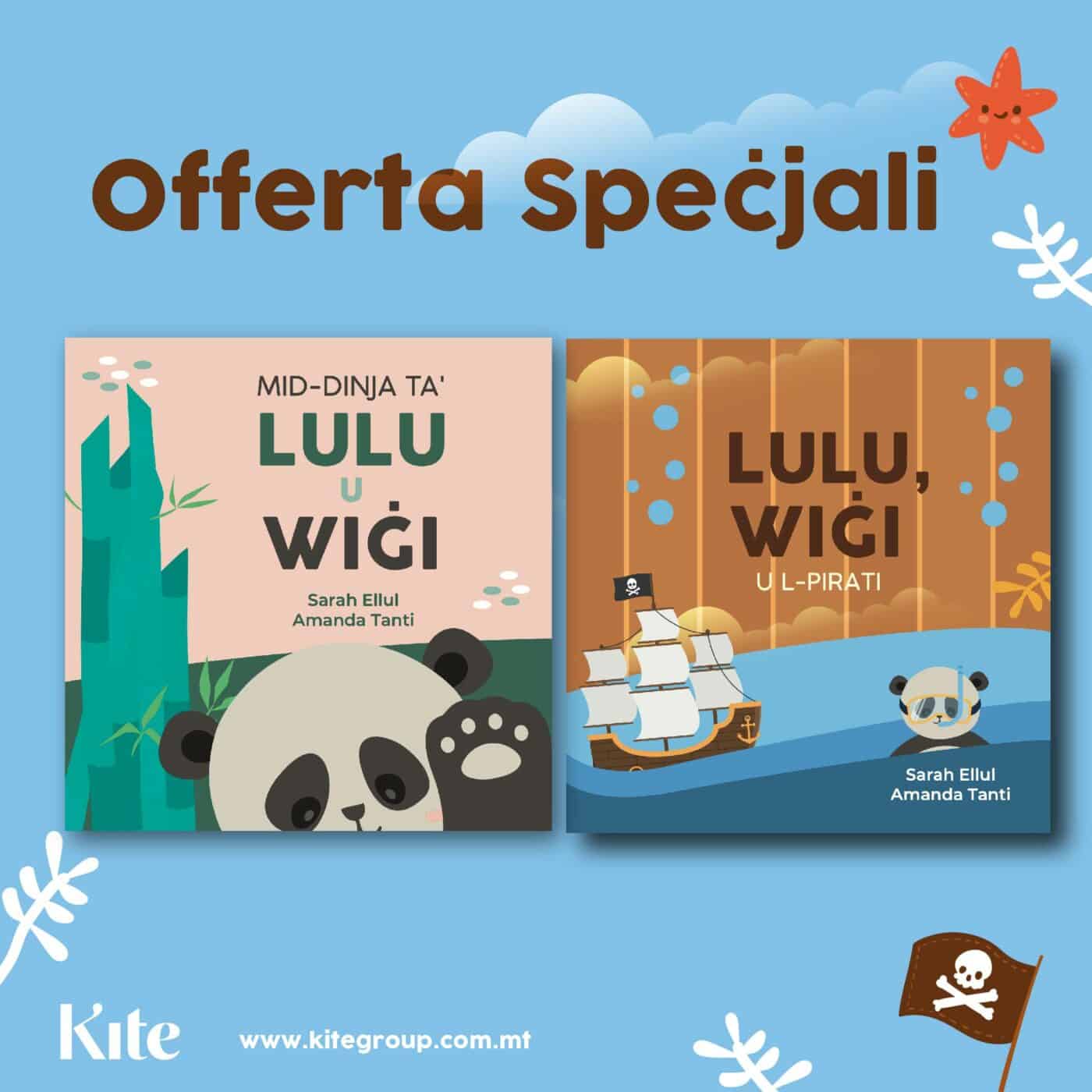 Offerta speċjali - żewġ kotba għat-tfal: LULU U WIĠI
