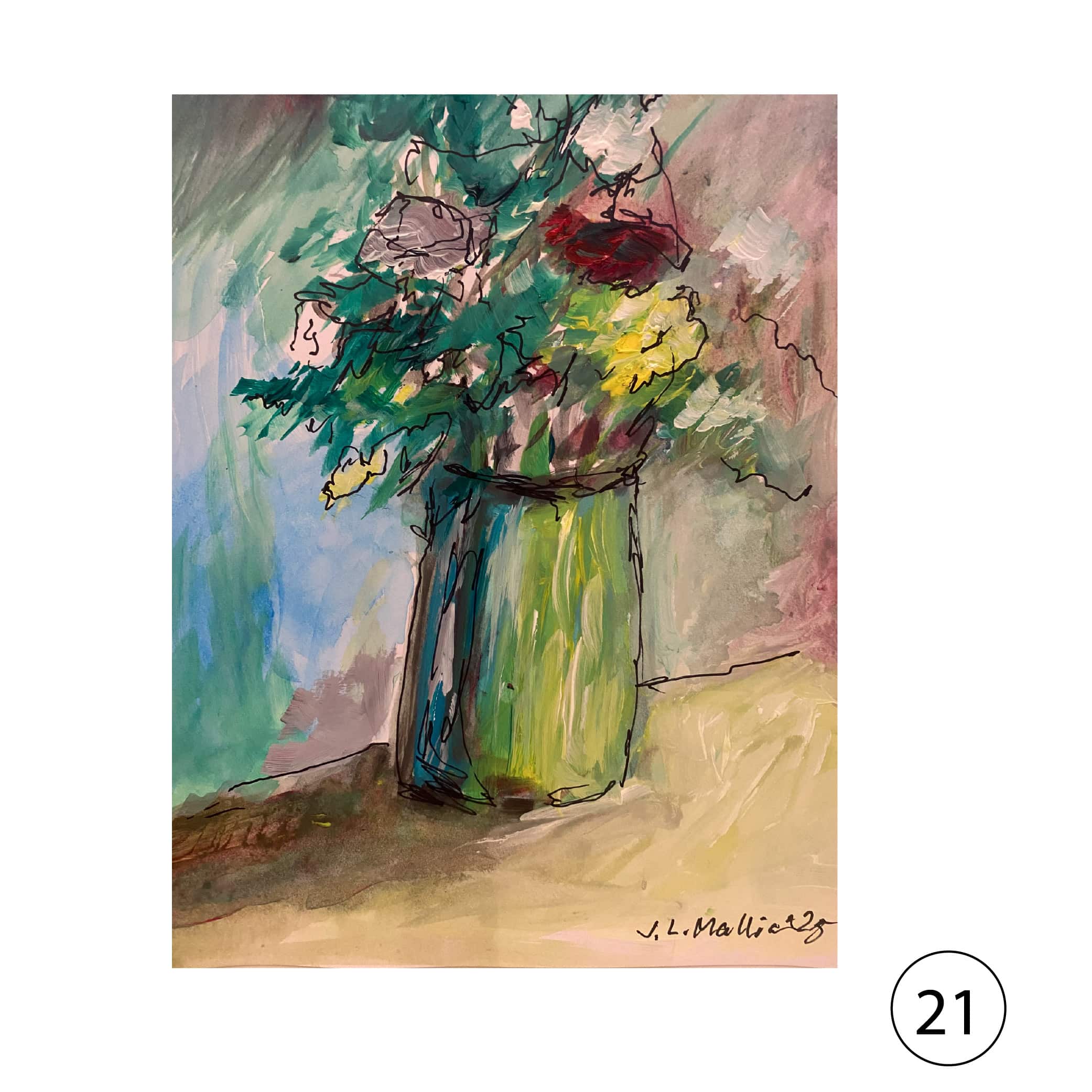 Collectors' Edition: Original drawing by JL Mallia + Book: Islands and Cultural Translation, The Art of Joseph L. Mallia - Image 2