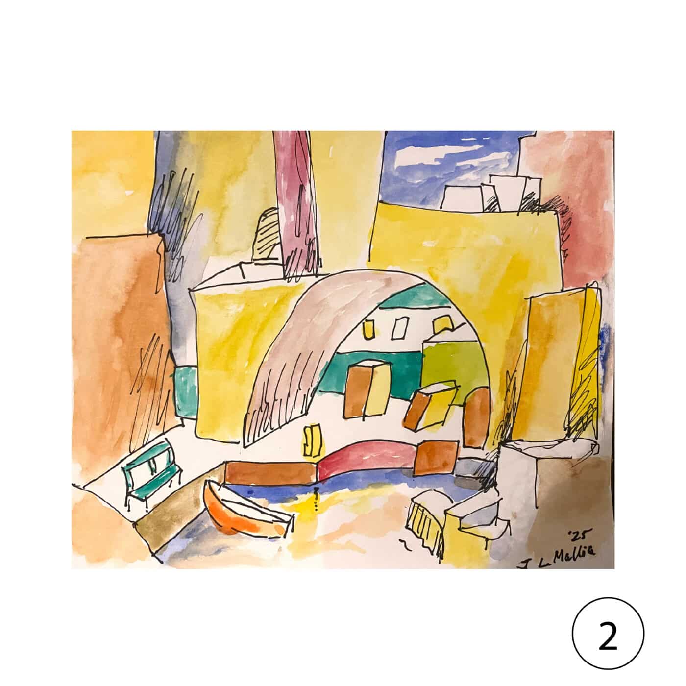Collectors' Edition: Original drawing by JL Mallia + Book: Islands and Cultural Translation, The Art of Joseph L. Mallia - Image 3