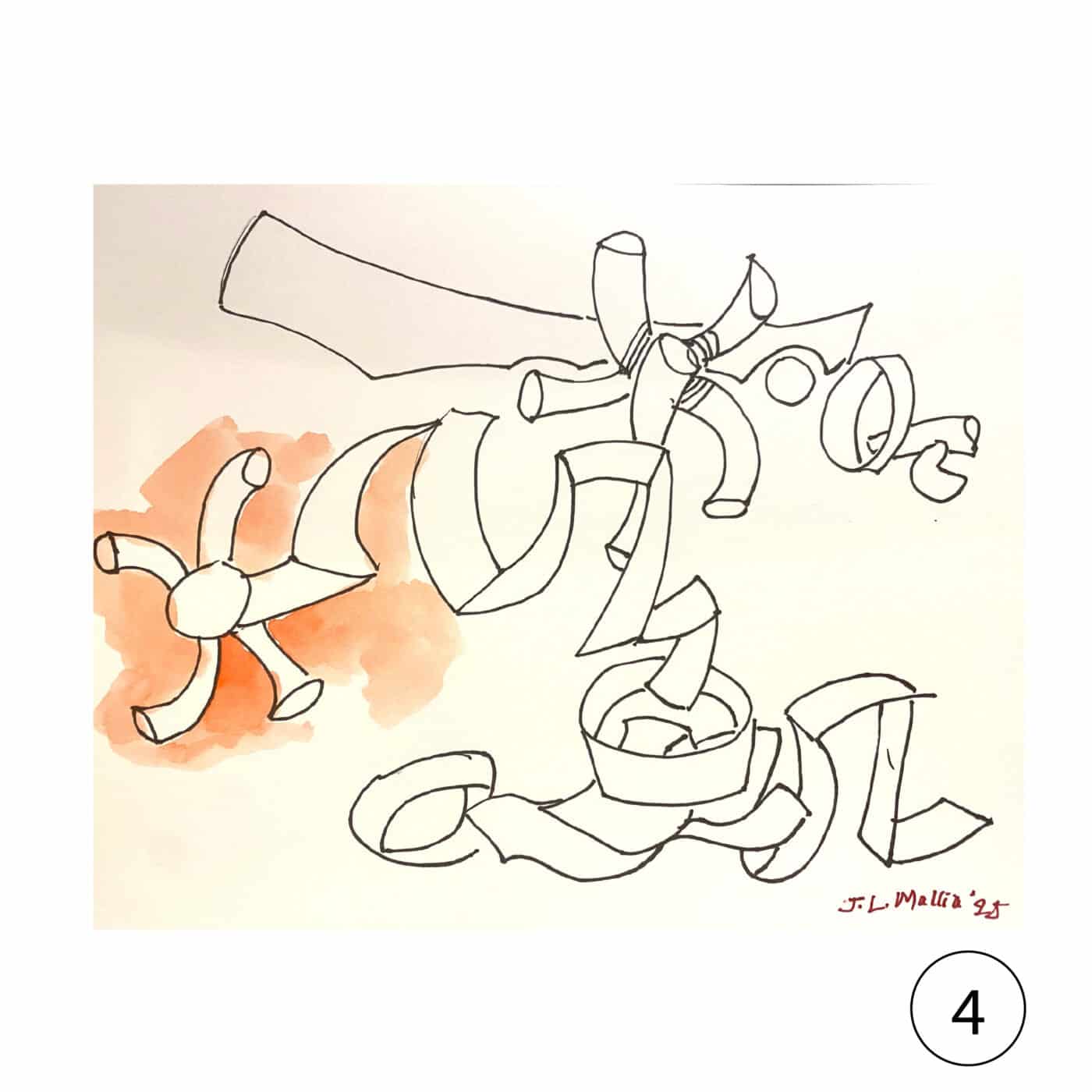 Collectors' Edition: Original drawing by JL Mallia + Book: Islands and Cultural Translation, The Art of Joseph L. Mallia - Image 5