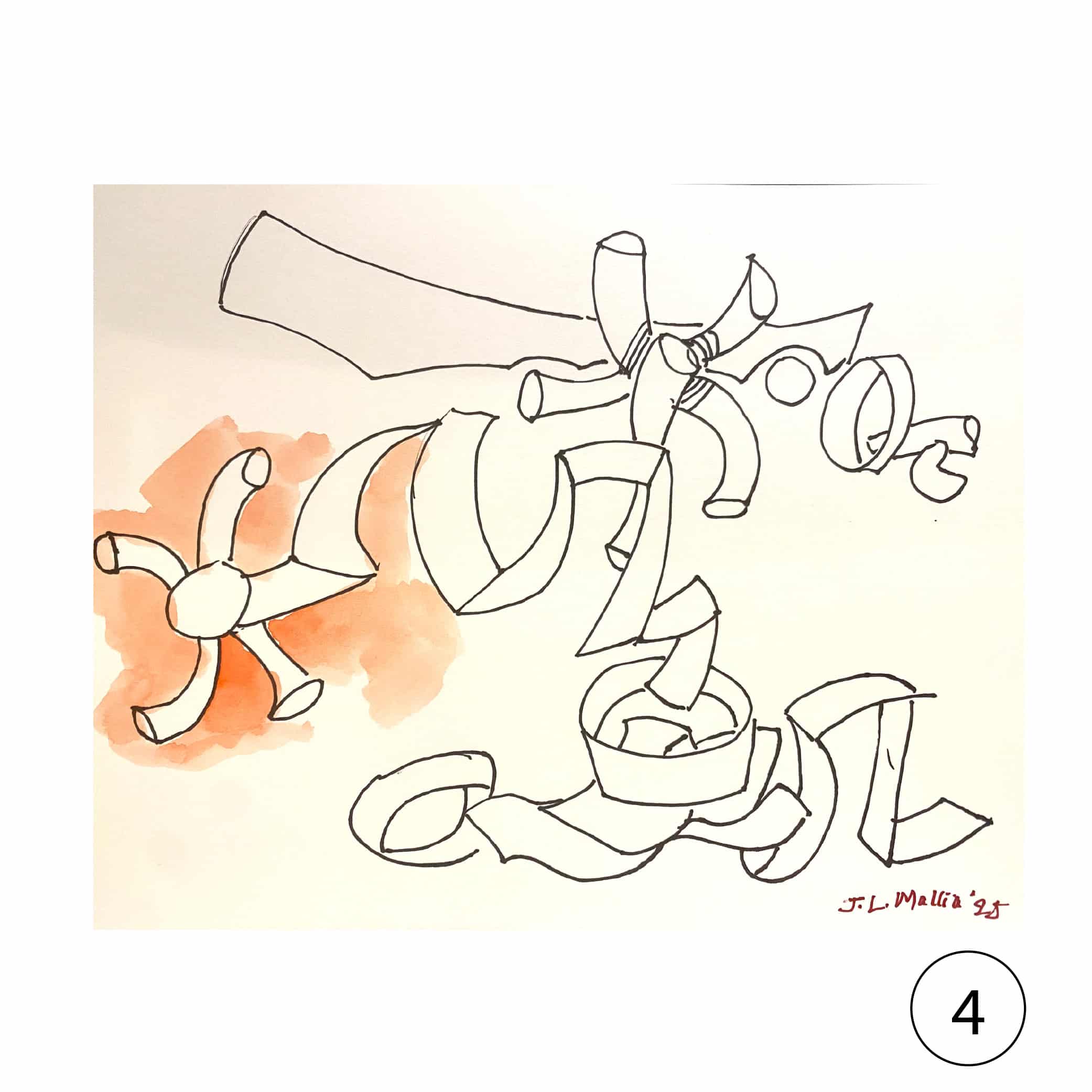 Collectors' Edition: Original drawing by JL Mallia + Book: Islands and Cultural Translation, The Art of Joseph L. Mallia - Image 9