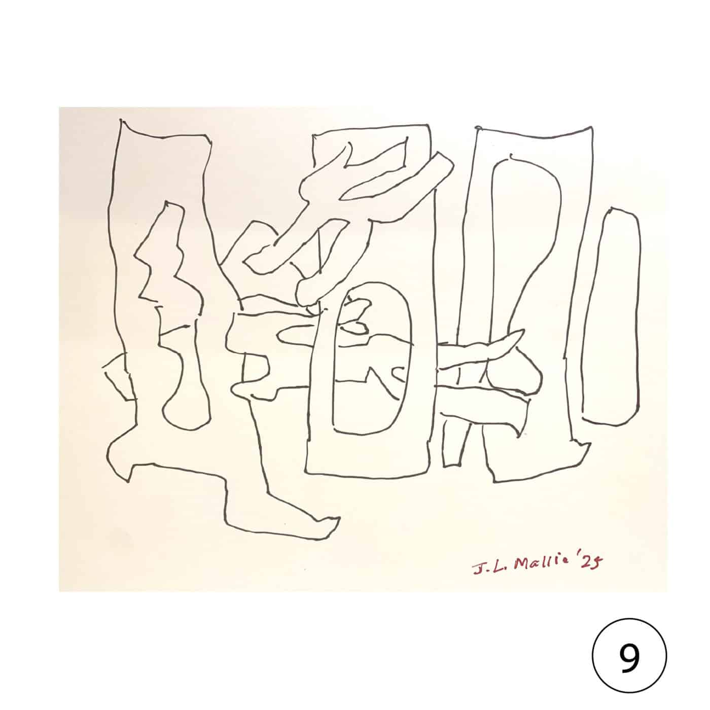 Collectors' Edition: Original drawing by JL Mallia + Book: Islands and Cultural Translation, The Art of Joseph L. Mallia - Image 10