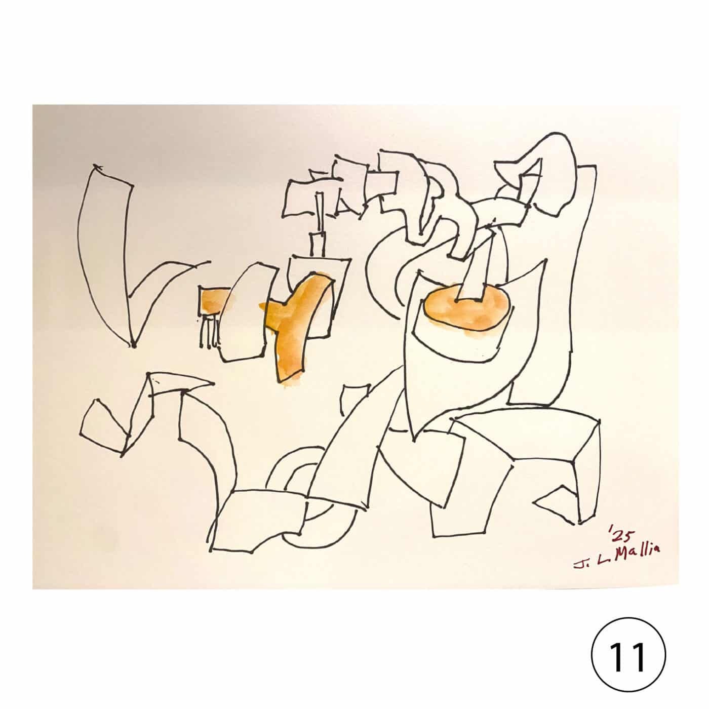 Collectors' Edition: Original drawing by JL Mallia + Book: Islands and Cultural Translation, The Art of Joseph L. Mallia - Image 12