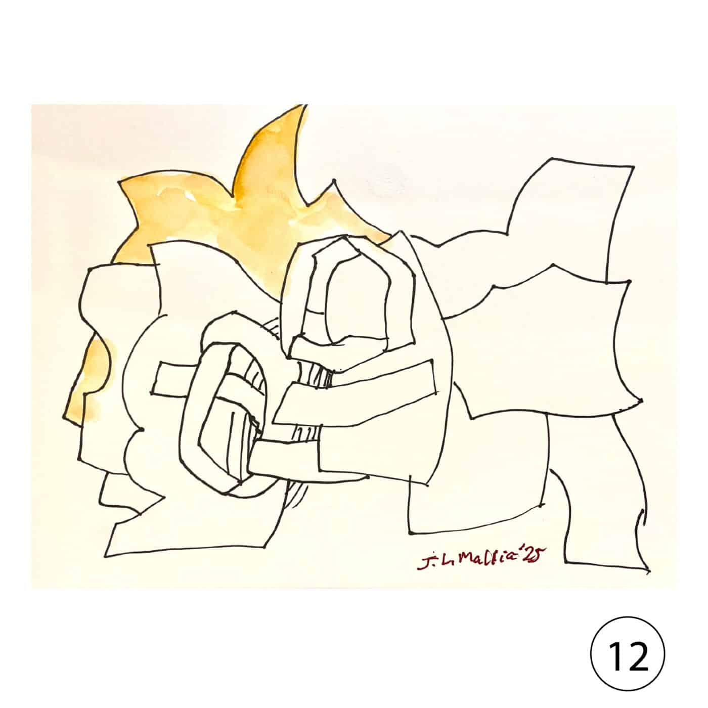 Collectors' Edition: Original drawing by JL Mallia + Book: Islands and Cultural Translation, The Art of Joseph L. Mallia - Image 13