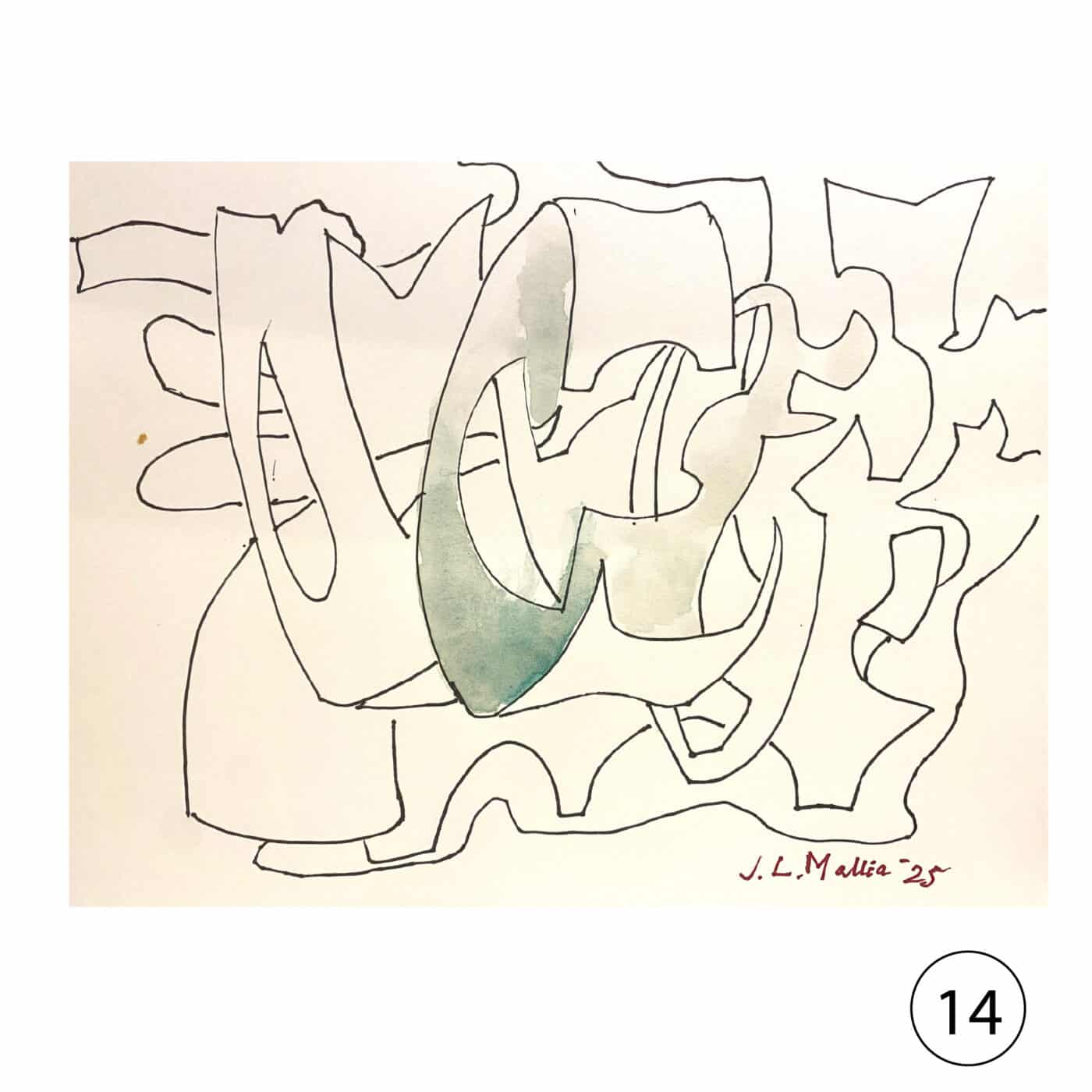 Collectors' Edition: Original drawing by JL Mallia + Book: Islands and Cultural Translation, The Art of Joseph L. Mallia - Image 15