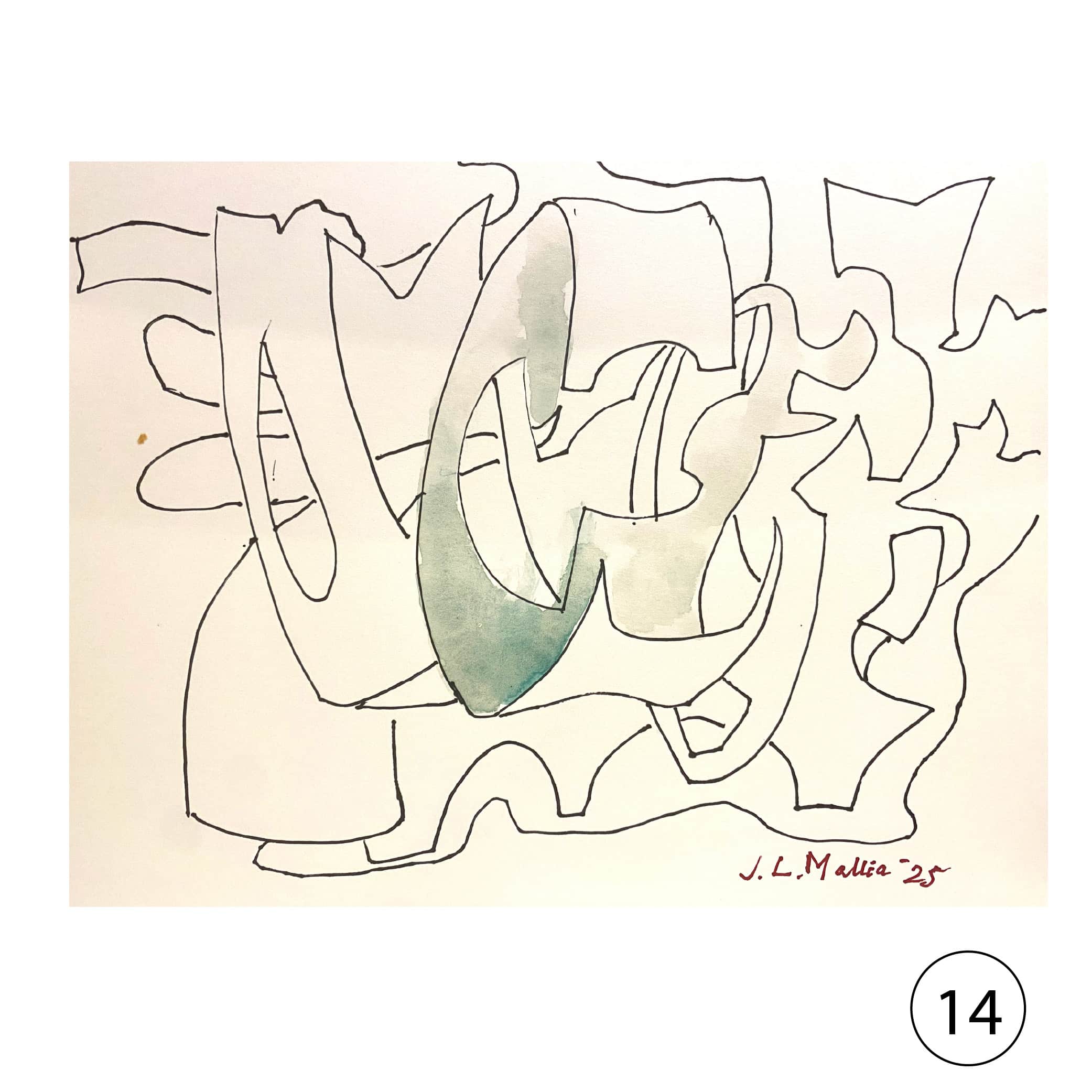 Collectors' Edition: Original drawing by JL Mallia + Book: Islands and Cultural Translation, The Art of Joseph L. Mallia - Image 20