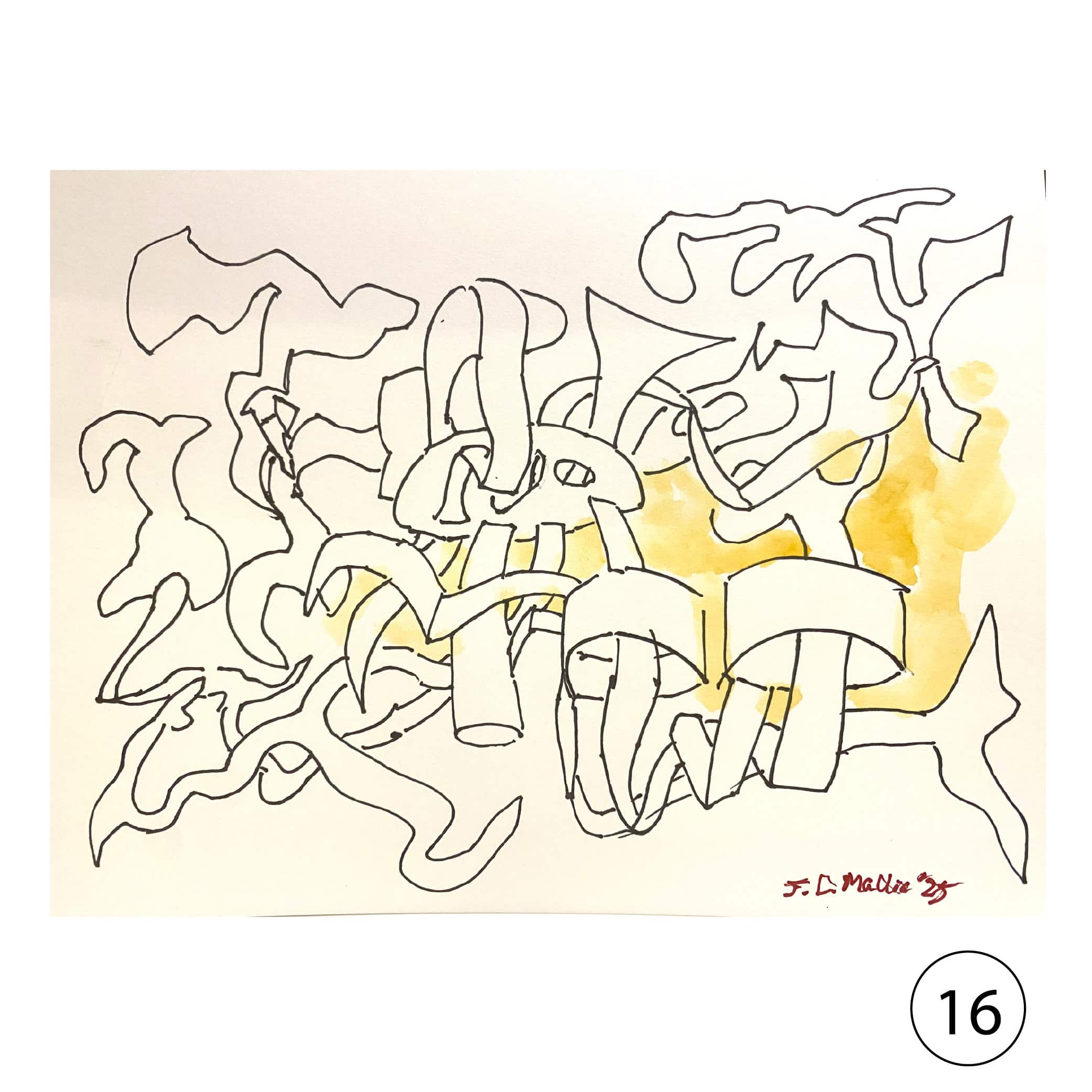 Collectors' Edition: Original drawing by JL Mallia + Book: Islands and Cultural Translation, The Art of Joseph L. Mallia - Image 12