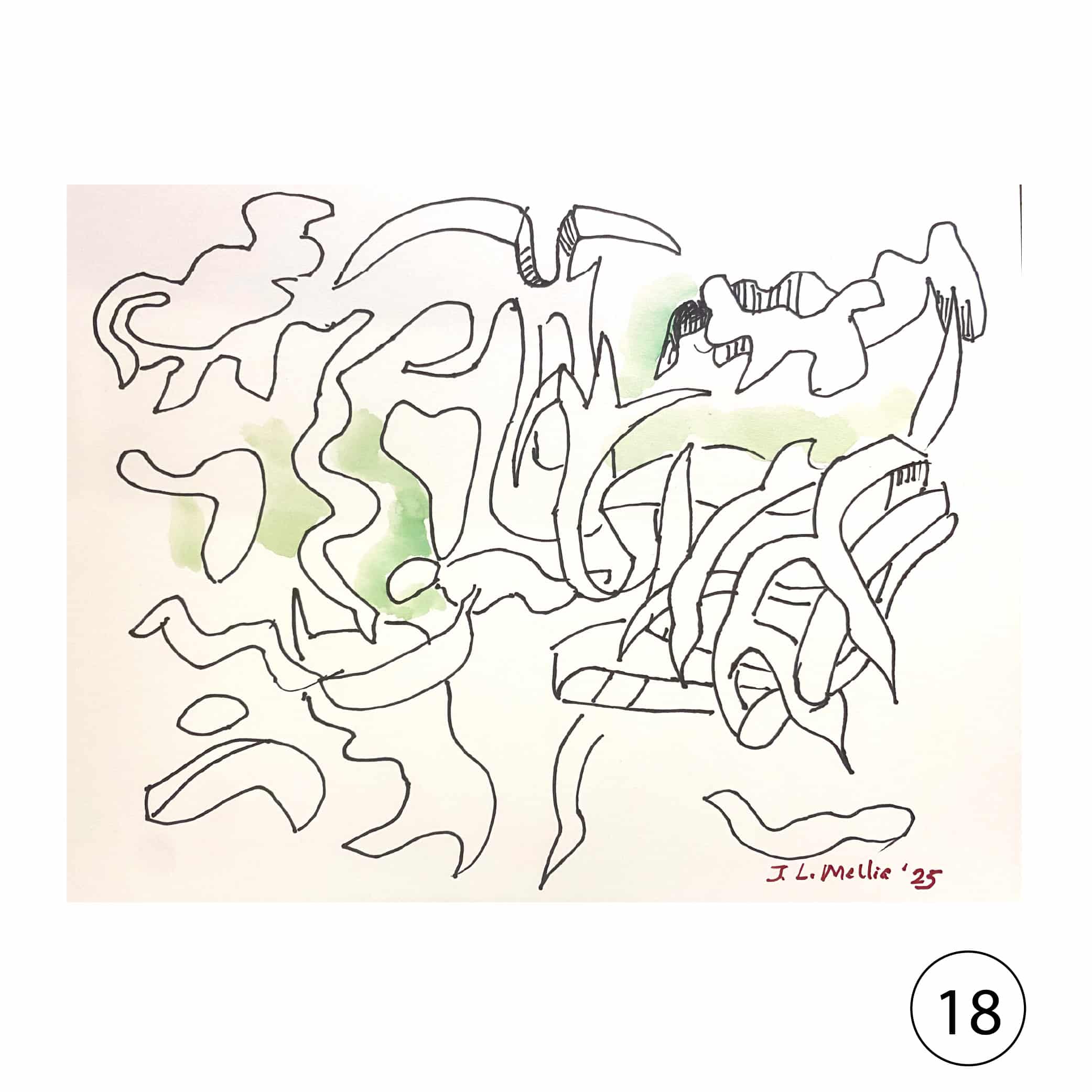 Collectors' Edition: Original drawing by JL Mallia + Book: Islands and Cultural Translation, The Art of Joseph L. Mallia - Image 21