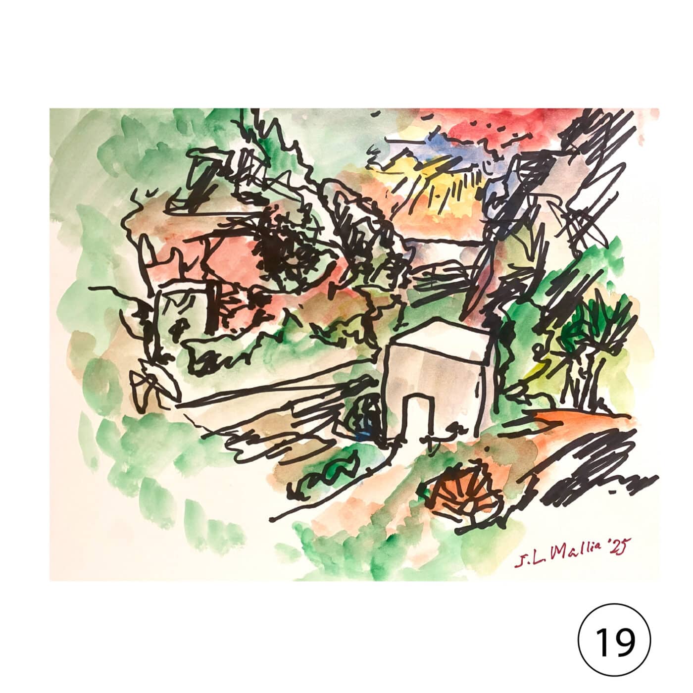 Collectors' Edition: Original drawing by JL Mallia + Book: Islands and Cultural Translation, The Art of Joseph L. Mallia - Image 20