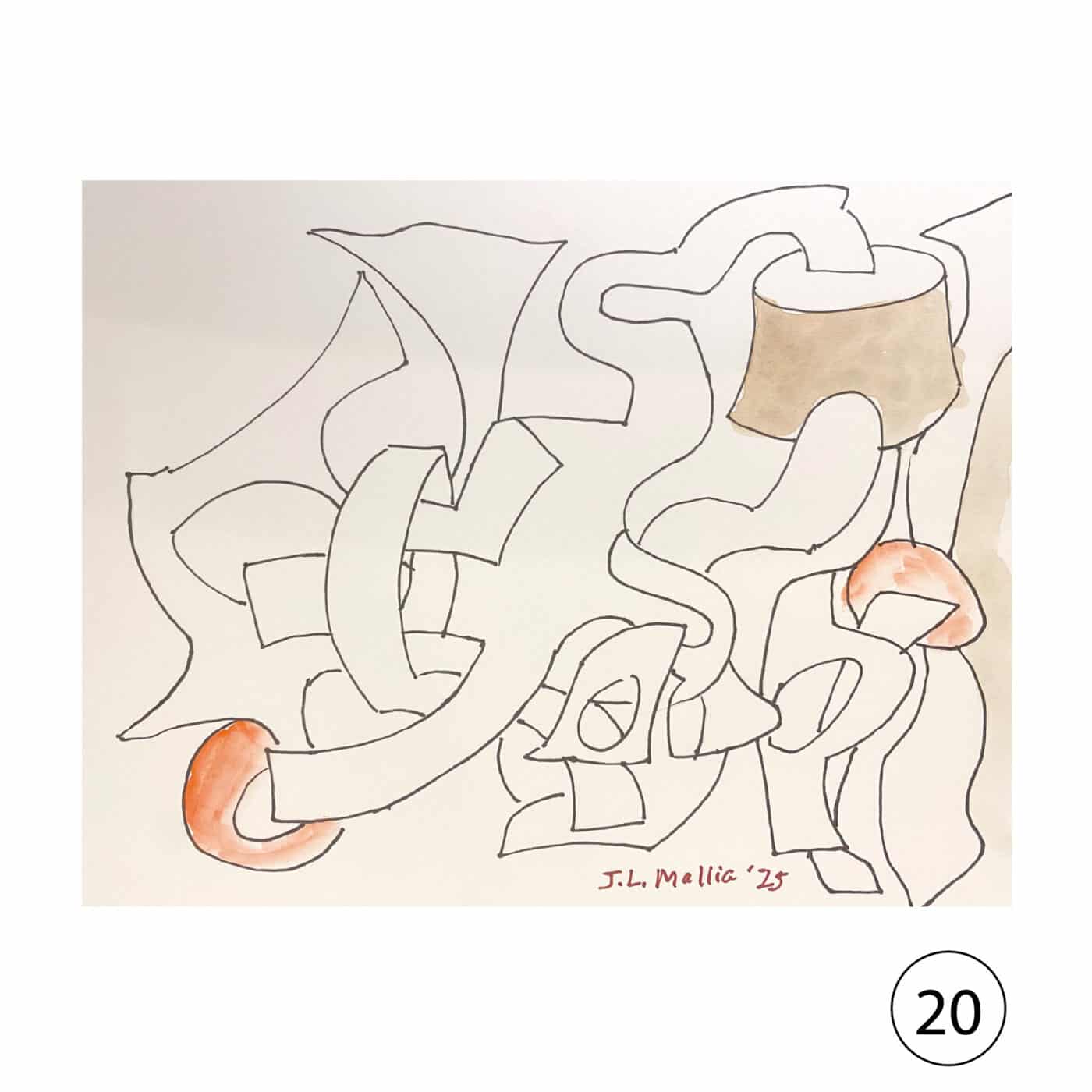 Collectors' Edition: Original drawing by JL Mallia + Book: Islands and Cultural Translation, The Art of Joseph L. Mallia - Image 21