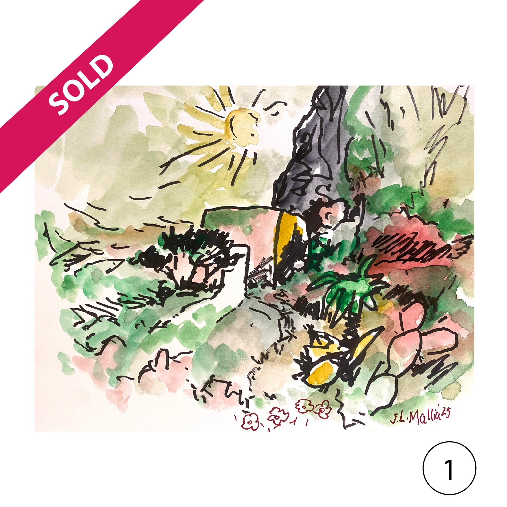 Collectors' Edition: Original drawing by JL Mallia + Book: Islands and Cultural Translation, The Art of Joseph L. Mallia - Image 5