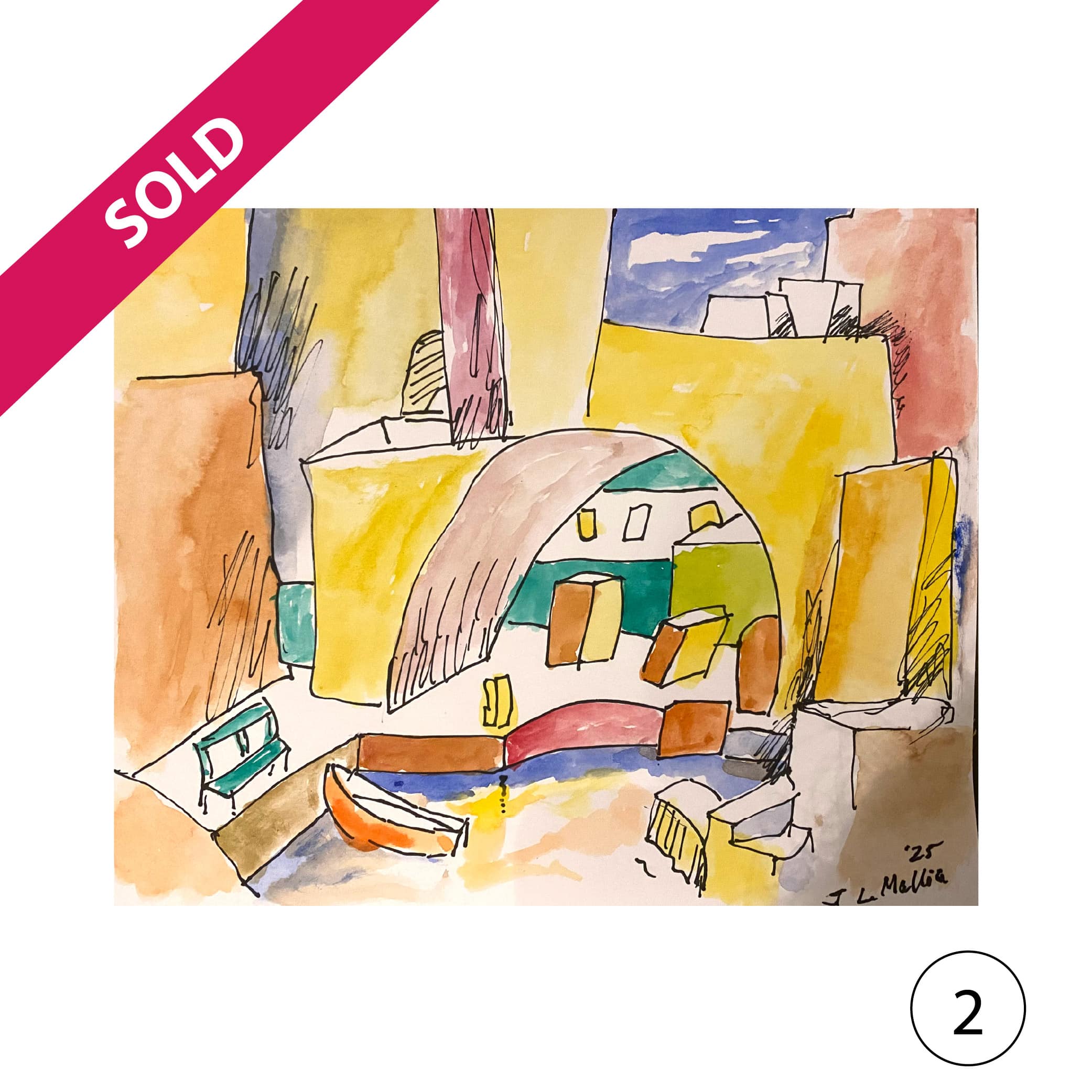 Collectors' Edition: Original drawing by JL Mallia + Book: Islands and Cultural Translation, The Art of Joseph L. Mallia - Image 13