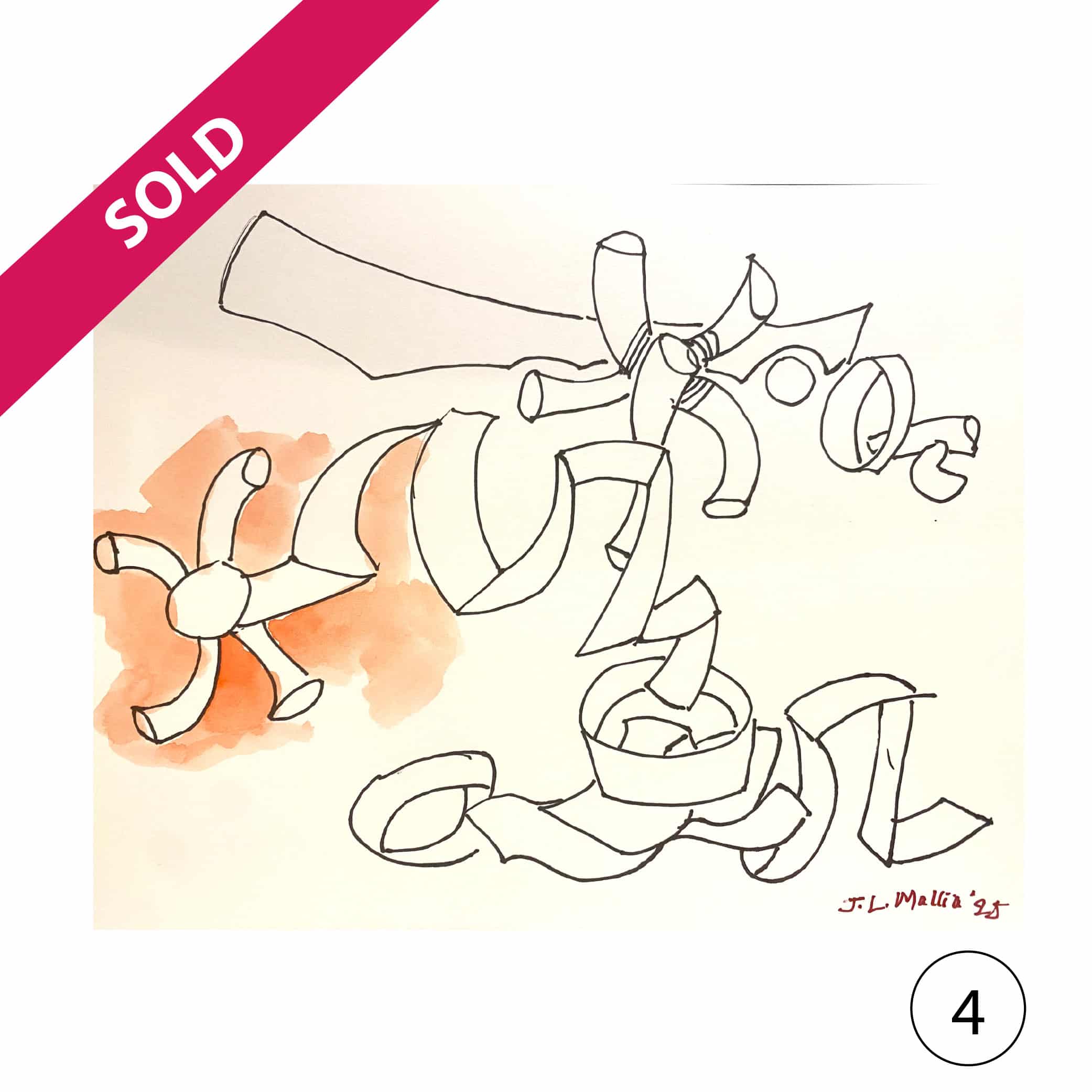 Collectors' Edition: Original drawing by JL Mallia + Book: Islands and Cultural Translation, The Art of Joseph L. Mallia - Image 24