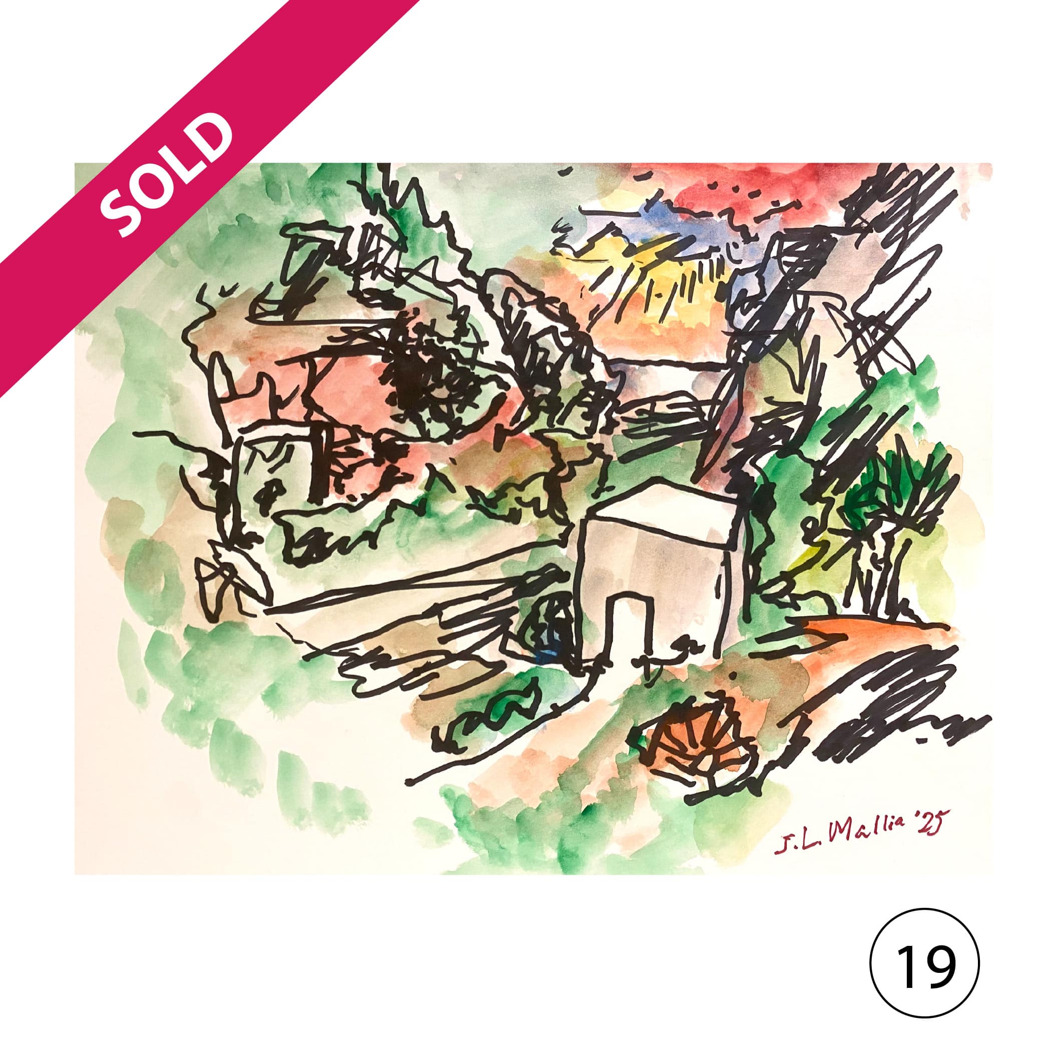 Collectors' Edition: Original drawing by JL Mallia + Book: Islands and Cultural Translation, The Art of Joseph L. Mallia - Image 10